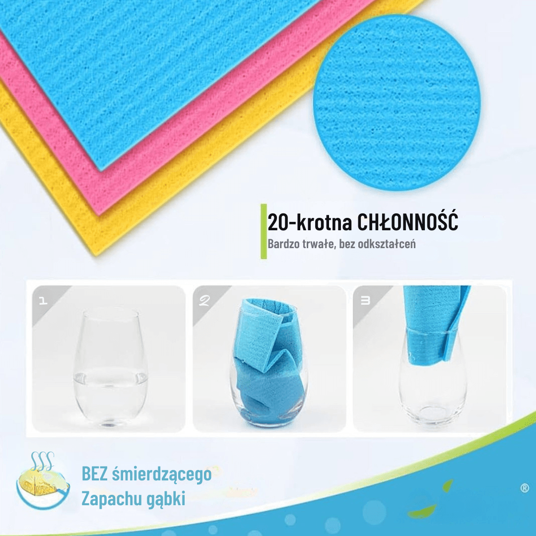Szwedzkie Ściereczki Eko - 
( 3 sztuki )
